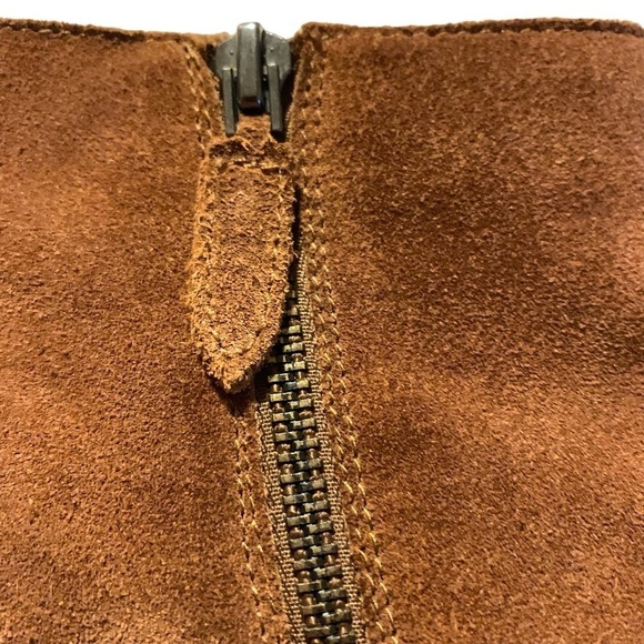 Dolce Vita chocolate brown suede Chelsea ankle boots Western pointed toe 8 - Picture 3 of 12